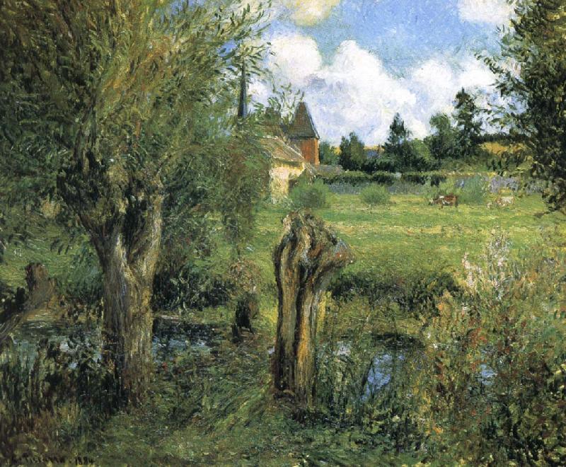 Camille Pissarro the riparian china oil painting image